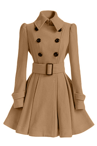 Fold Over Collar New Winter Coat S-XL
