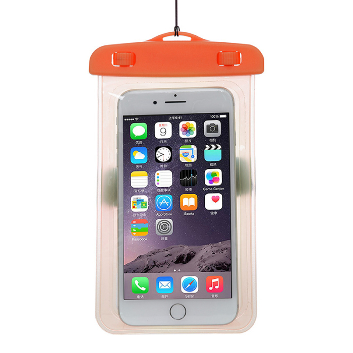 Full View Waterproof Case For Phone IP6P Transparent Dry Bag Swimming Pouch For 6.2 inch Mobile Phone Cases