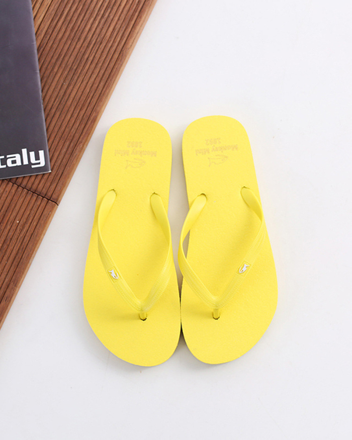 Solid Color Sandals for Women's 2021 Comfy Platform Casual Sandal Shoes Summer Beach Travel Slipper Flip Flops