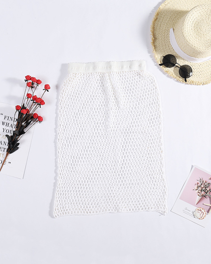 New Sexy Beach Crochet Cover Up skirt Knitted Bikini Swimwear cover ups Summer Hollow Out Swimsuit bathing suit skirts