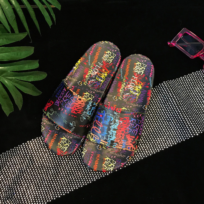Summer Graffiti Printed Fashion Sandals