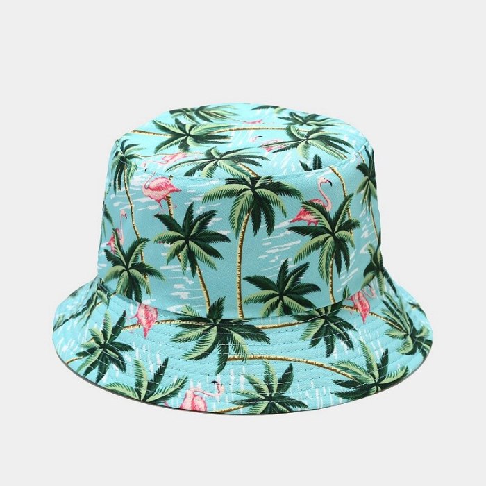 Unisex Bucket Hat Women Men Summer Hat Cartoon Print Sunscreen Sun Hat Panama Caps Fisherman Cap Outdoor Sunshade Cap Hat