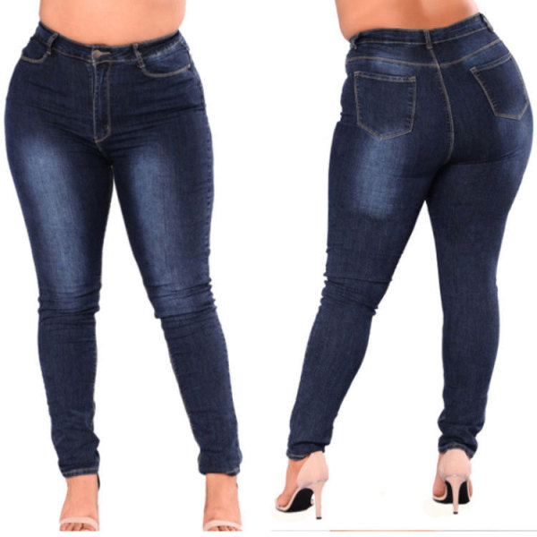 US$ 9.52 - Women's Skinny Super Stretch Denim Curvy Jeans L-7XL - www ...