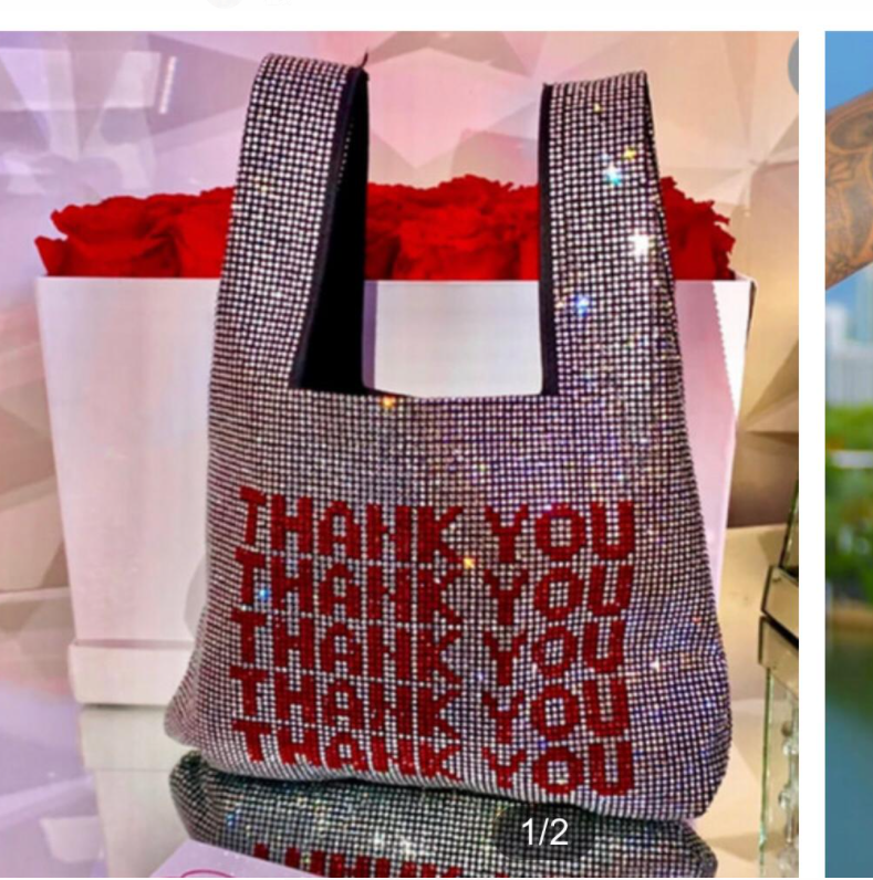 Diamond Women Thank You Bag