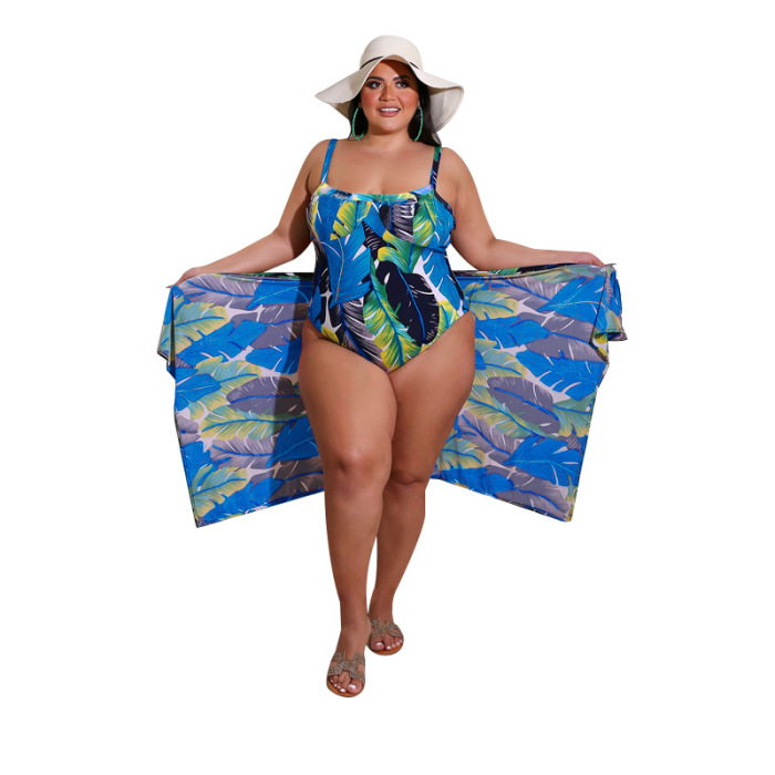 Large size women's summer 2021 new print cool and sexy swimwear chiffon shawl