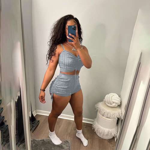 Summer Hot Two Piece Sporty Short Sets