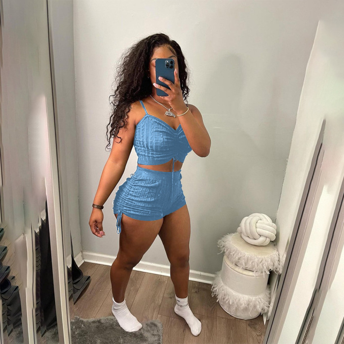 Summer Hot Two Piece Sporty Short Sets