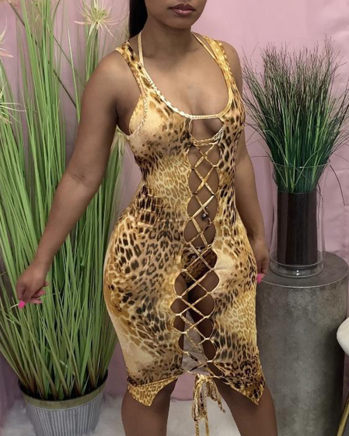 Women's Fashion Print Bikini Strap Three-piece Dress Three-piece Swimsuit