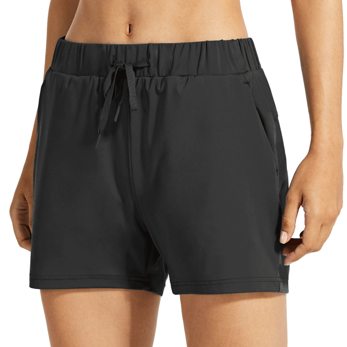 Women's Yoga Lounge Shorts Hiking Active Running Workout Shorts Comfy Travel Casual Shorts with Pockets and Drawstring