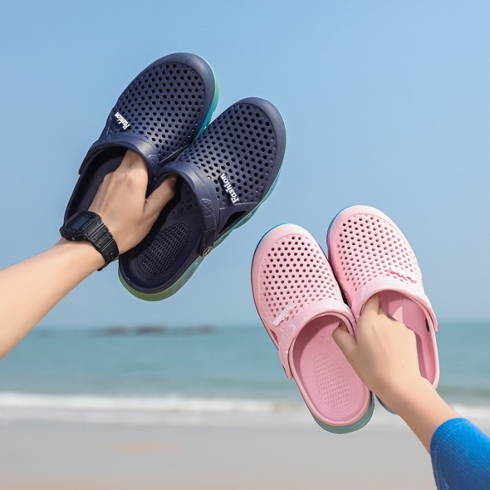 Summer Beach Flip Flops Slippers EVA Shoes Women's Non Slip Antiwear Wading Shoes Home SlippersClassic Men Sandals