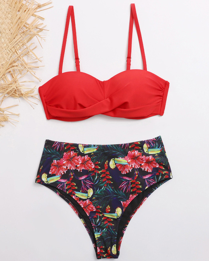 New Sexy Print Two-piece Swimsuit Size S-XL