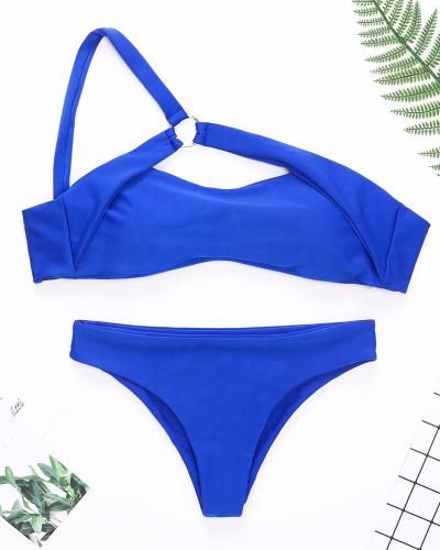 Wholesale women cute design bikini blue