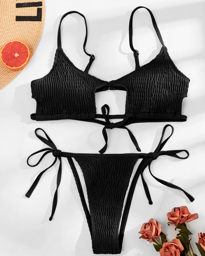 Sexy Women Strapless Swimsuit Two-piece Swimsuit