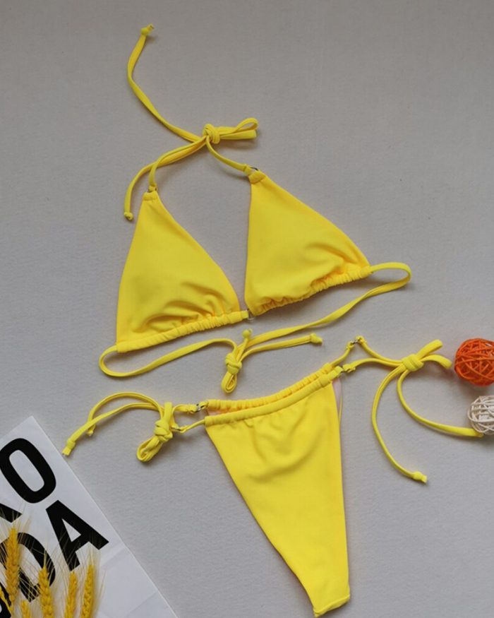 Sexy Bikini Women 2021 Swimsuit Halter Push Up Swimwear Female Brazilian Bathing Suit Summer Beach Wear Swimming Suit Biquini XL