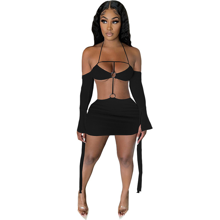 Hollow Out Women Sexy Party Dress
