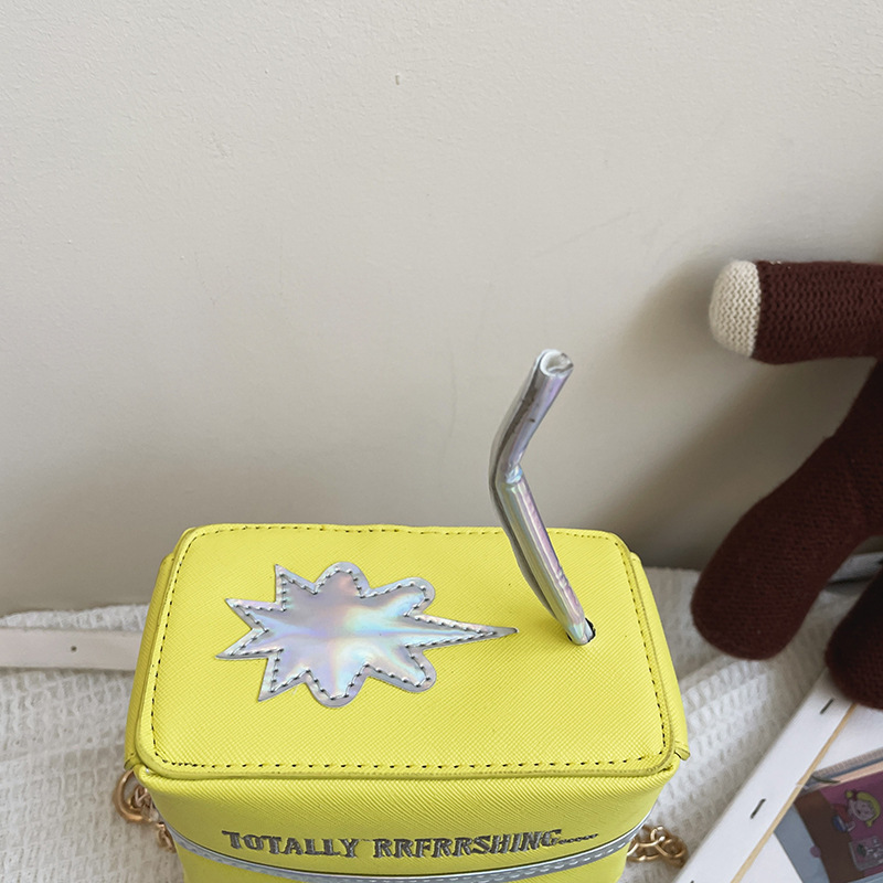 Women Embroidered Crossbody Bag With Strawberry Lemon Fruit Straw