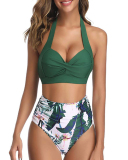 Green Top and Green Leaf Shorts