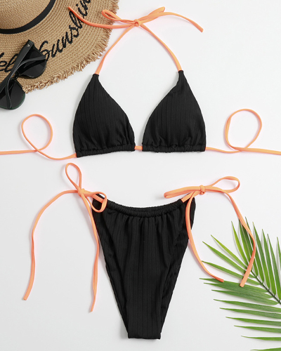 Lady Sexy Hammock Thin String Thong Tie Side String Two-piece Swimsuit S-L