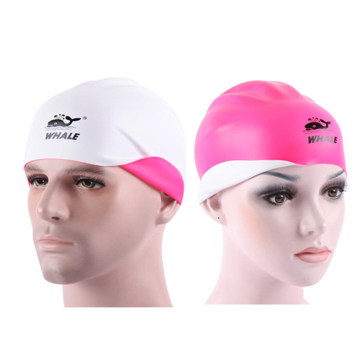 Adult Double-sided Printing Silicone Swimming Cap