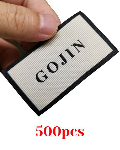 500pcs OEM Customize Your Brand Woven Label Neck Label