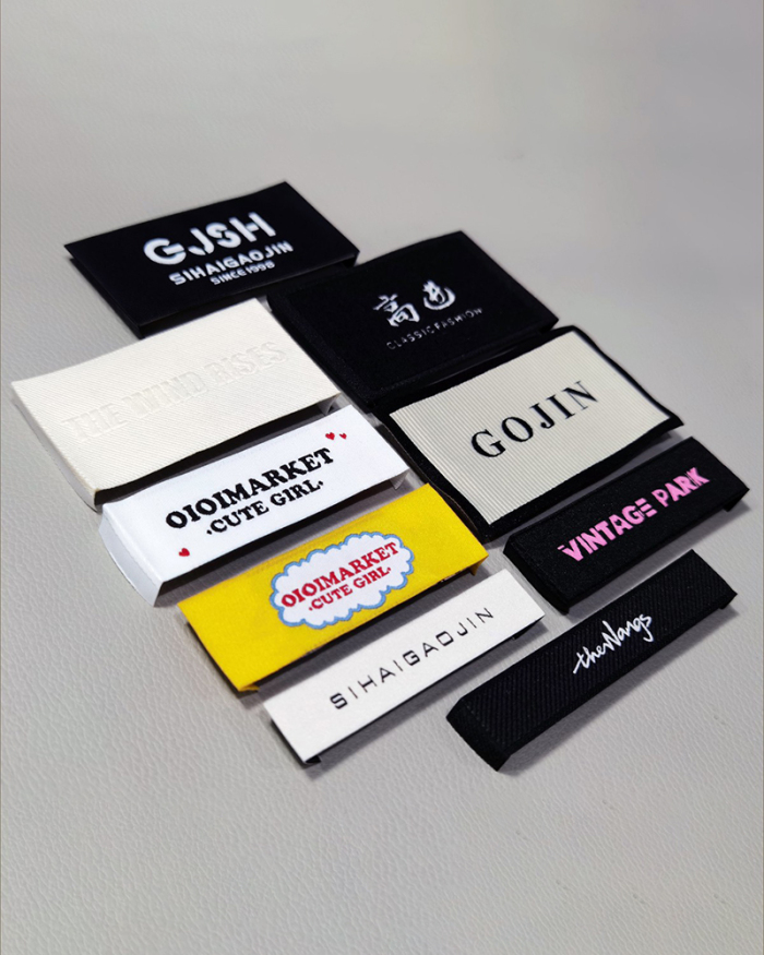 1000pcs OEM Customize Your Brand Woven Label Neck Label
