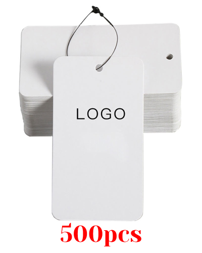500pcs OEM Customize Your Brand Hang Tags