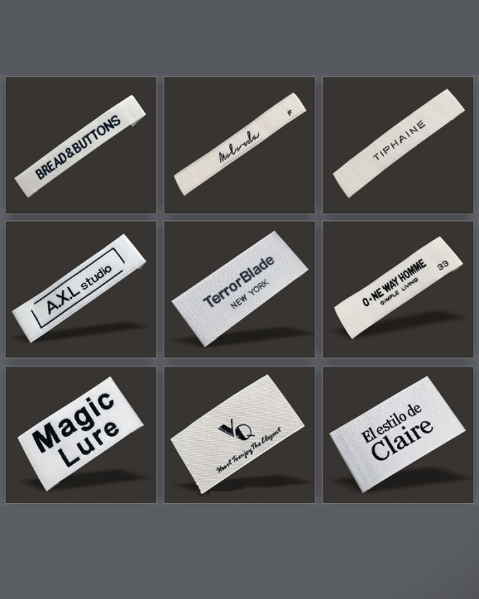 500pcs OEM Customize Your Brand Woven Label Neck Label