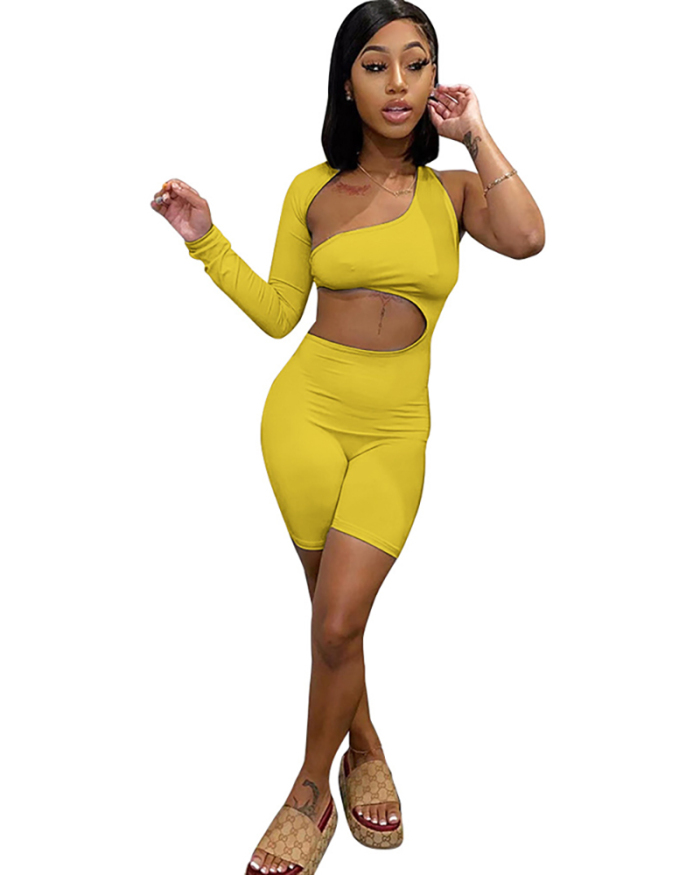 Solid Color Women Sexy Summer Hot Jumpsuit S-XXL
