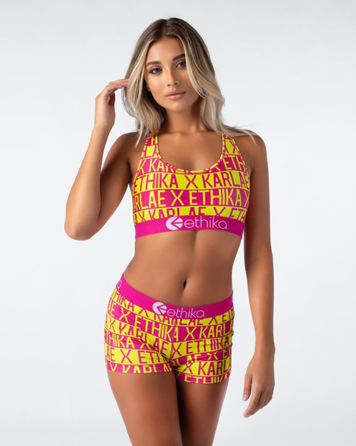 Hot Sale Fashion Printed Women Sport Wear Two Pieces Outfit S-2XL
