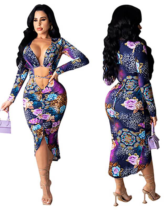 Women's Summer 2021 New Hollow-out Sexy Female Body-hugging Dress