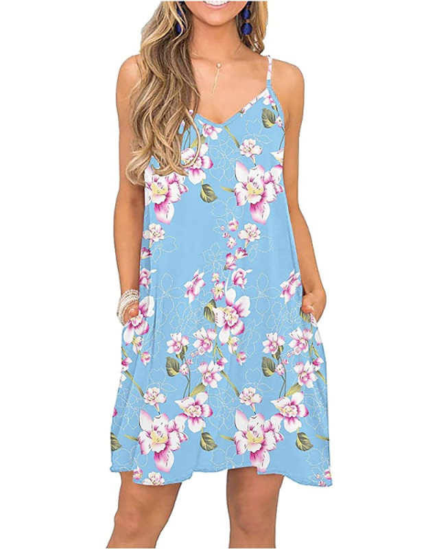 Women Sleeveless Causal One Piece Dresses Wine Red Black Blue S-2XL