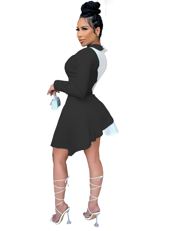 Long Sleeve Women Blouse Shirt Dress S-XL