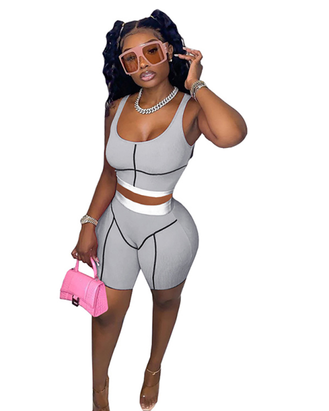 Cute Girl Summer Causal Two Piece Shorts