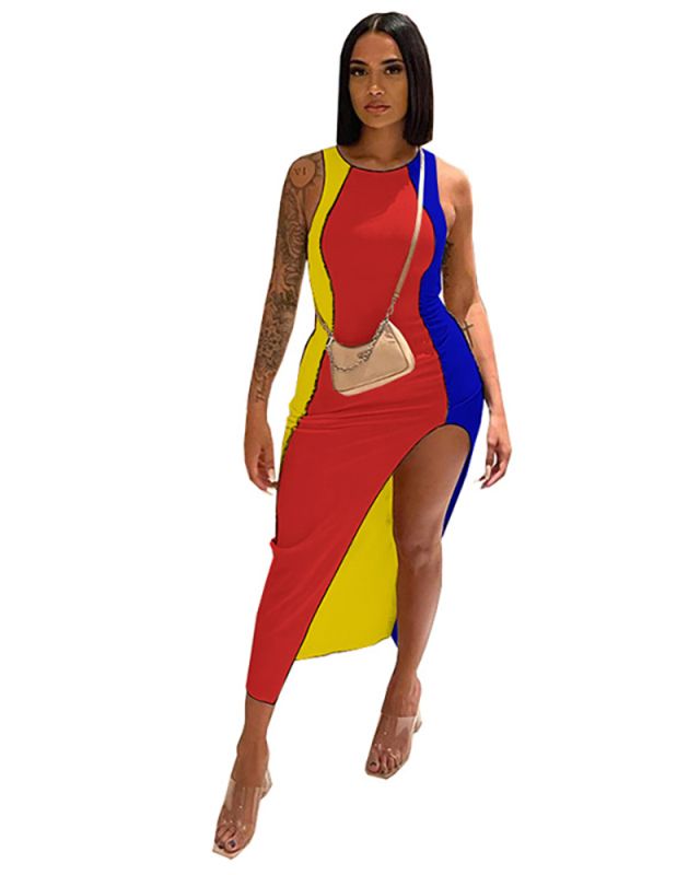 High Cut Women New Sleeveless Sexy Dress