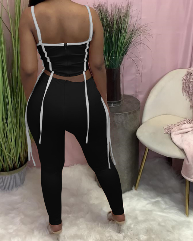 Sleeveless Summer Halter Neck Two Piece Set S-XXL