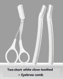 Two short close white Comb