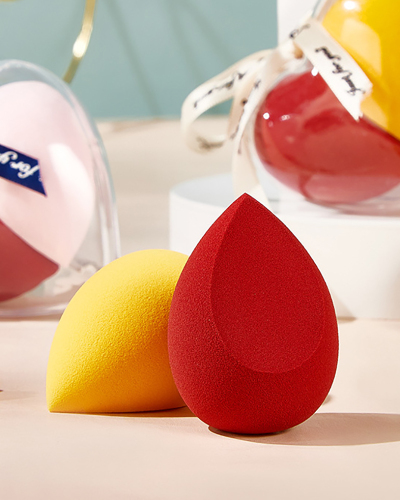 Hear-shaped Makeup Sponge Cosmetic Egg a Pair of Two 