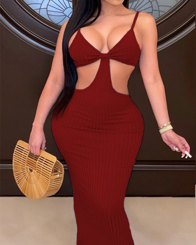 Summer Sleeveless Solid Color Women Maxi dress S-XL