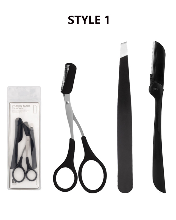 Men and Women Available Eyebrow Trimming Three-piece Set