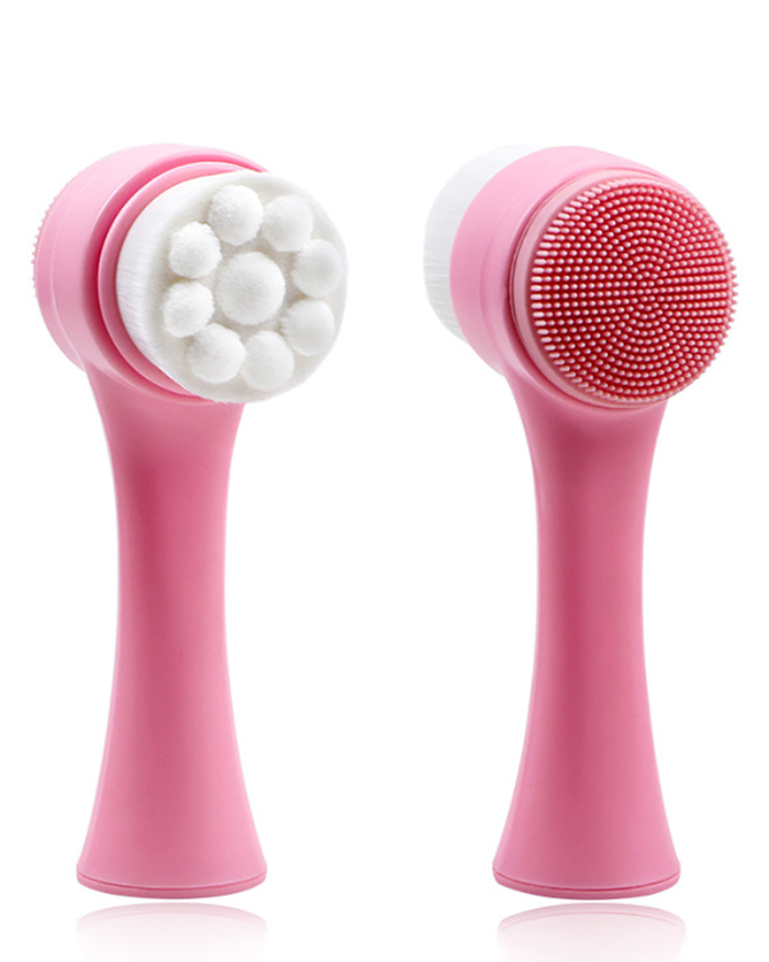 Soft-bristled Double-sided 3D Face Brush Deep Cleansing No Packing