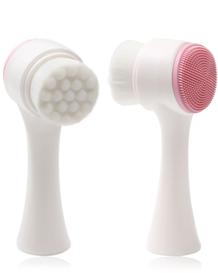 Soft-bristled Double-sided 3D Face Brush Deep Cleansing No Packing