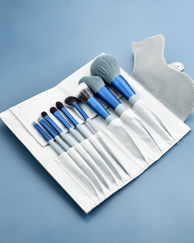 9pcs Makeup Brushes Set Wool Cosmetic Brushes Beauty Tools