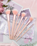 7pcs pink brushes