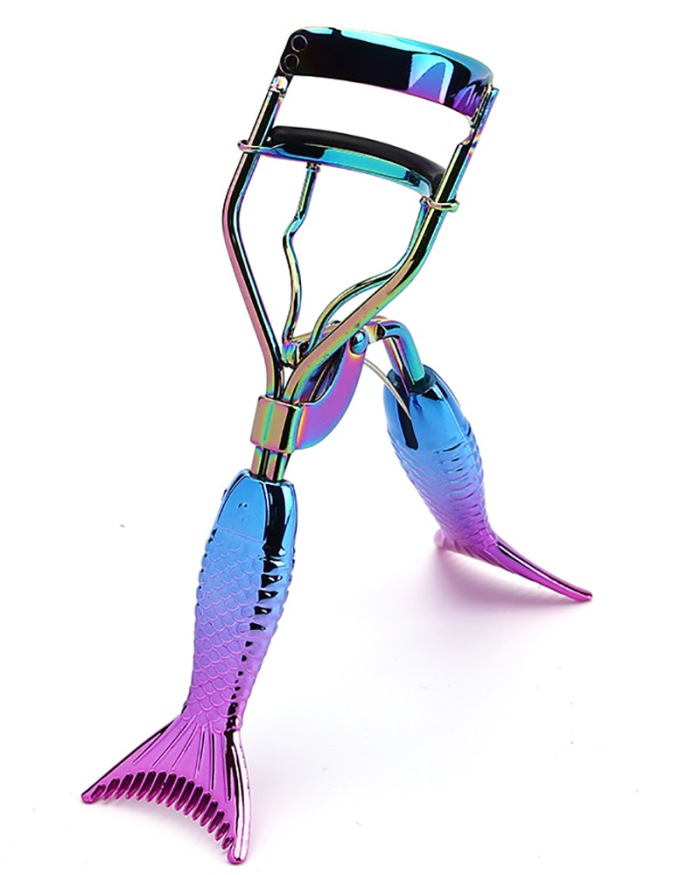 Wide Angle Titanium Eyelash Curler Gradient Colored Handle