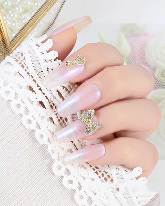 1 Piece Butterfly Bow Metal Nail Decorators Nail Accessories