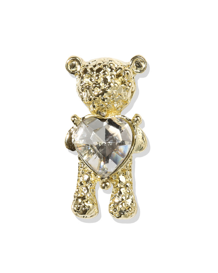 New Bear Accessories Nail Decorators Nail Accessories Love Bear Metal Diamond Ornaments