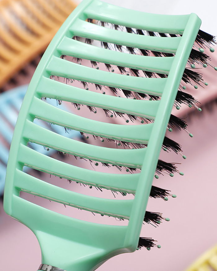 Hair Brush Scalp Massage Comb Paddle Brush Curling Comb Air Cushion Plastic Comb Bristles Comb