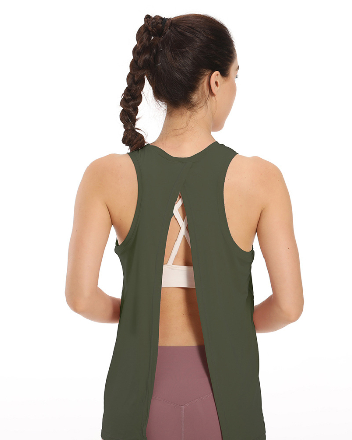 Open Back Fashion Sport Yoga Vest