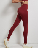 Wine red trousers