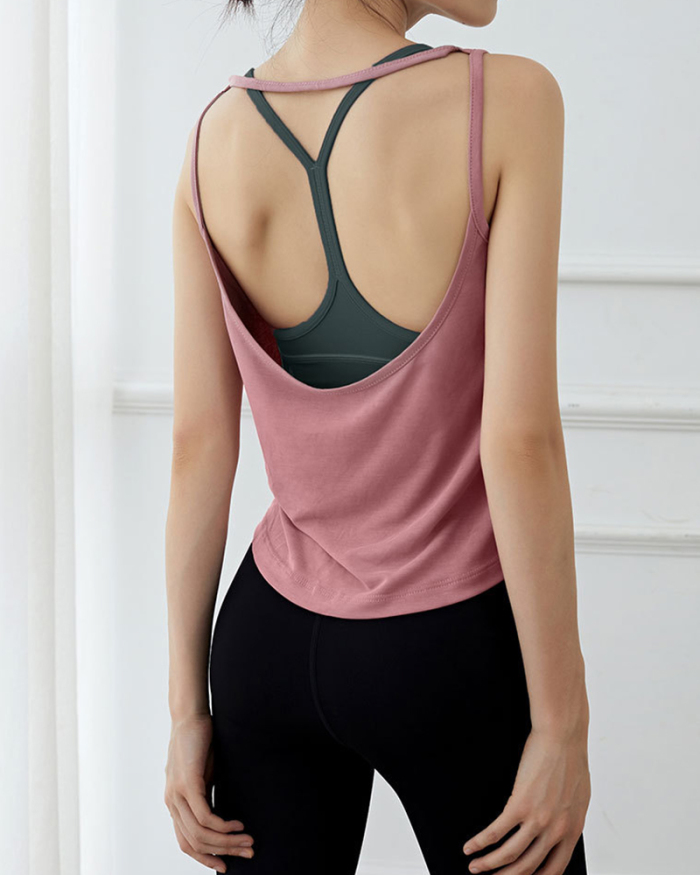 Lady Solid Color Street Style Sporty Yogo Tops Black White Pink S-L